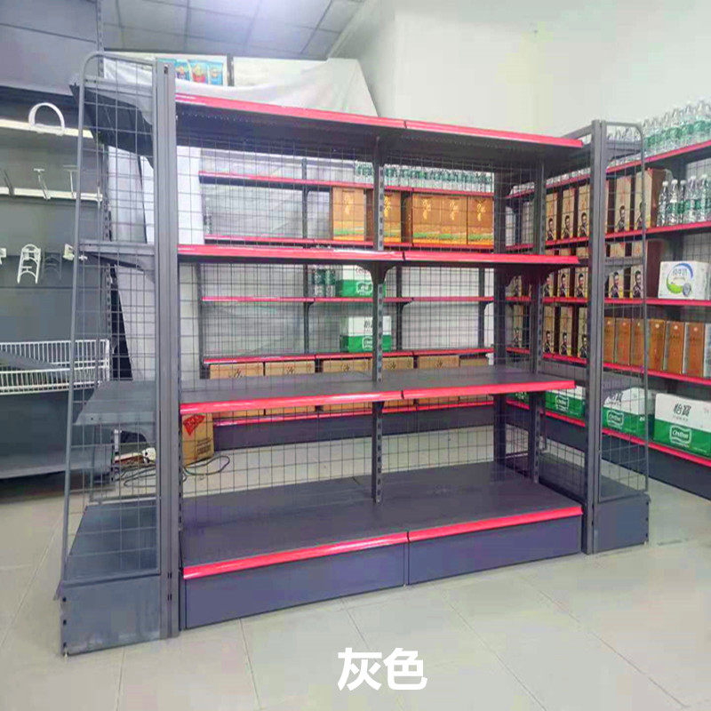 超市货架展示架小卖部便利店零食文具渔具多层置物架单双面多功能