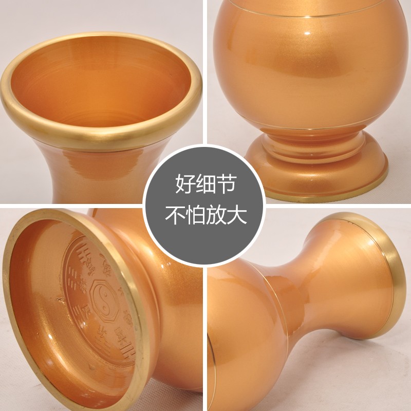 黄铜光身花瓶供台供花礼堂插花家居供具净水瓶摆件花瓶用品
