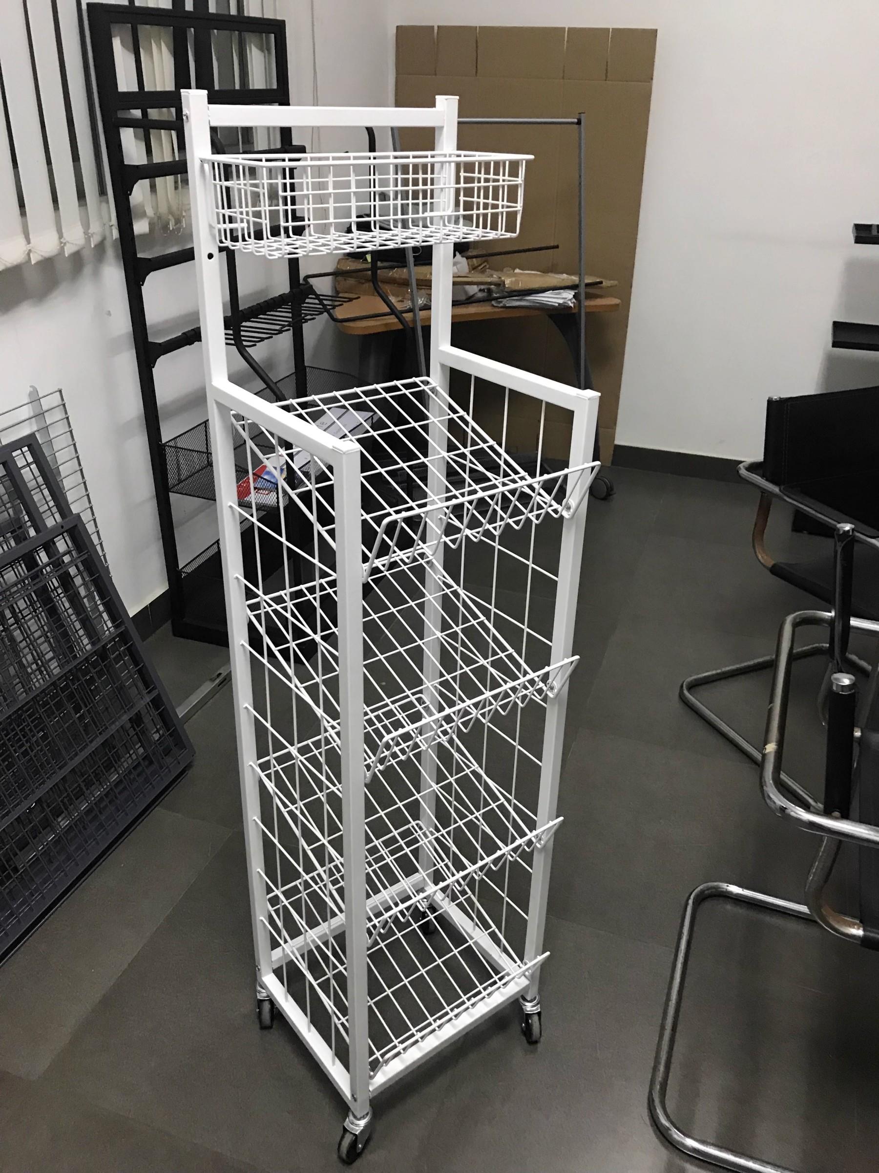 雨伞雨具放置展示架酒店置物超市大堂落地小移动架货子带脚轮轮子