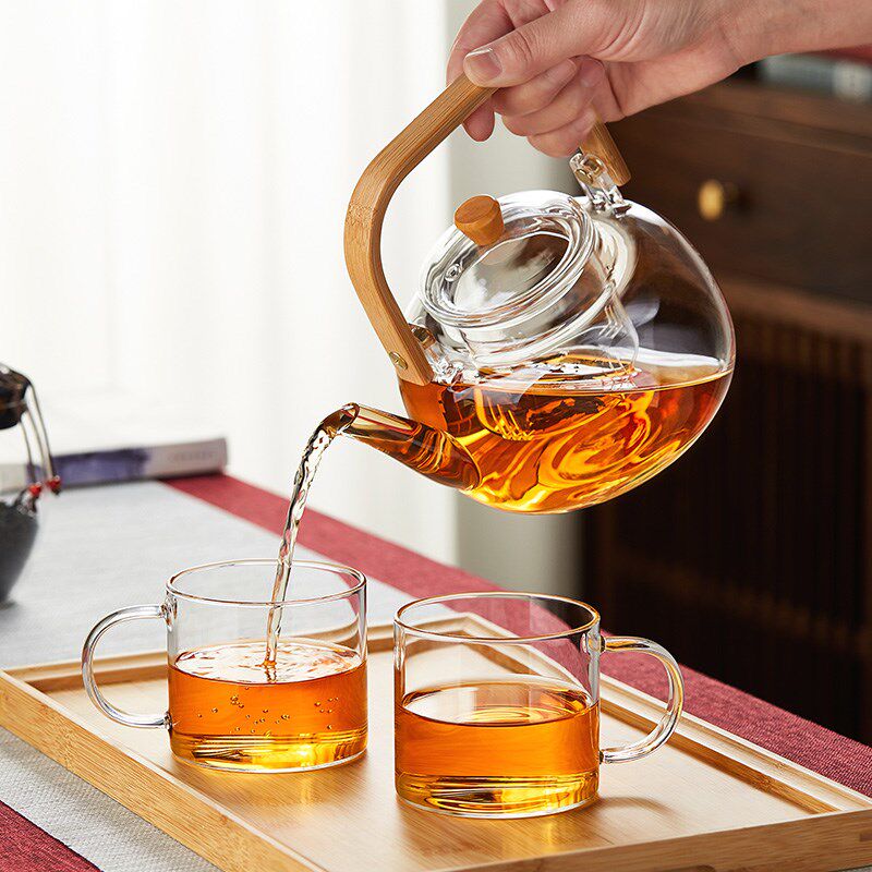 美斯尼玻璃茶壶泡茶家用电陶炉烧水花茶壶加厚煮茶器2024新款茶具