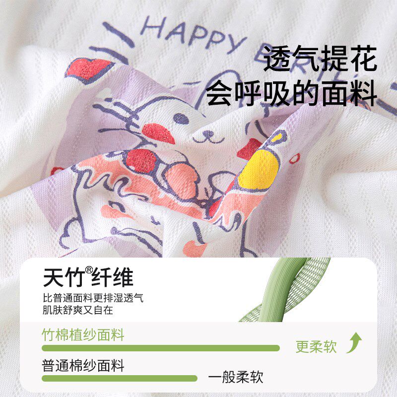婴儿睡袍春夏季薄款2025新款天竹棉睡袋儿童婴幼儿睡衣男宝宝睡裙