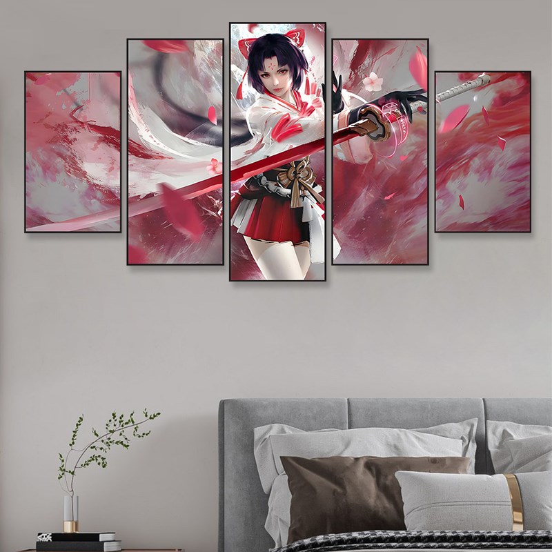 永劫无间酒店网咖挂画动漫游戏海报背景墙壁画男孩电竞房间装饰画