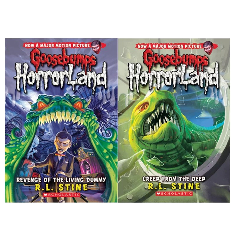 预售 英文原版 鸡皮疙瘩惊恐乐园 2册 Goosebumps HorrorLand 恐怖冒险章节书 全彩插图 R.L. Stine