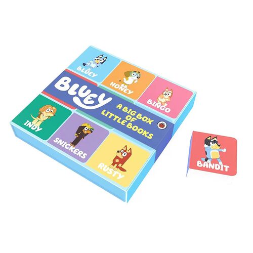 小蓝狗布鲁伊 九宫格玩具书 Bluey Big Box of Little Books 盒装迷你小书 英文原版 儿童启蒙故事绘本
