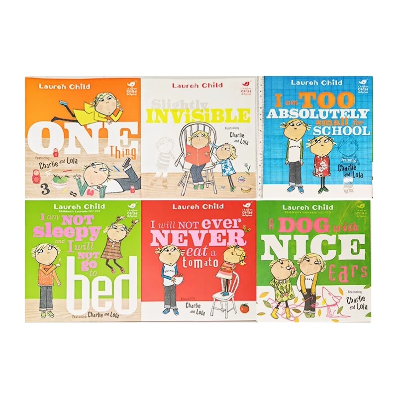 英文原版 Charlie and Lola 查理与劳拉 6册套装 儿童启蒙开发学习 格林纳威奖 亲子互动学习绘本 图画故事书