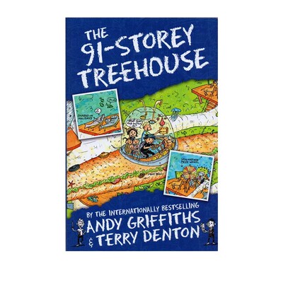 小屁孩树屋历险记 英文原版 The 91-Storey Treehouse 疯狂树屋历险记 Andy Griffiths 初级章节书 7-12岁