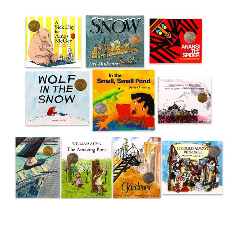 麦克米伦凯迪克大奖套装 10册 英文原版绘本 Macmillan Caldecott Award-winning 儿童英语趣味阅读启蒙图画故事书 Snow/Gardener