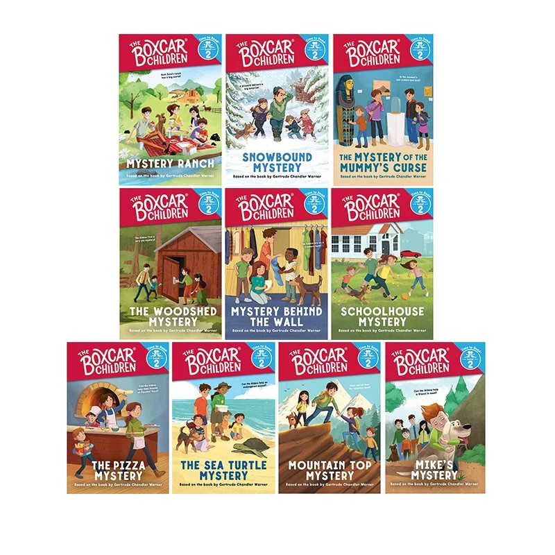 英文原版 Boxcar Children Early Readers 10册合售 棚车少年 全彩简易读本 分级读物 幼儿英语启蒙阅读图画书