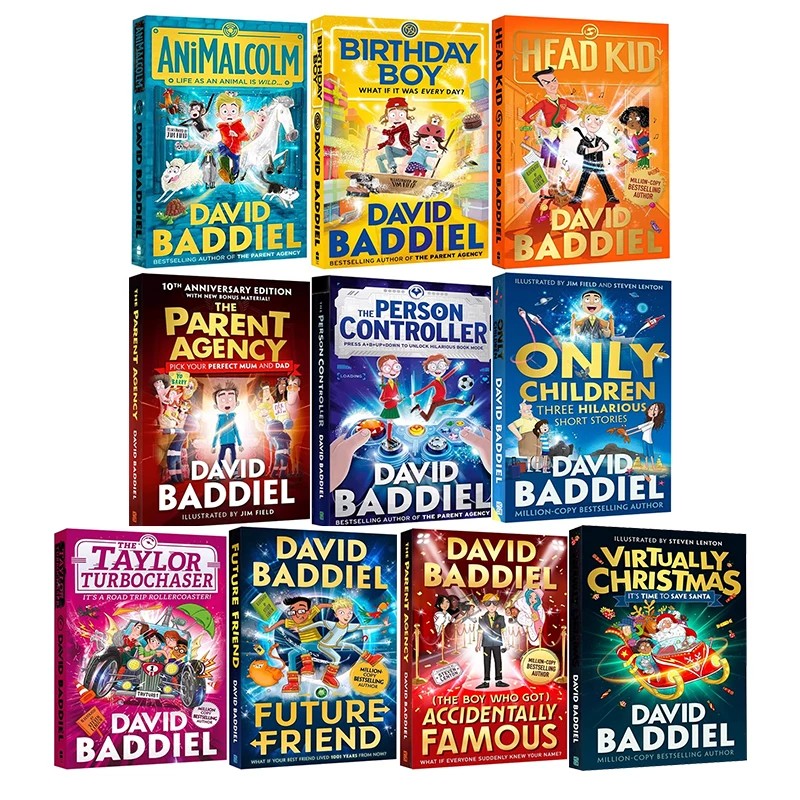 英文原版 David Baddiel 大卫巴蒂尔系列章节小说10册 Person Controller/Head Kid 儿童课外英语读物
