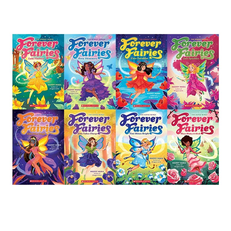 预售 英文原版 Forever Fairies 1-8 8册合售 永恒仙子 永远的仙子们 魔法森林冒险小说 女生桥梁章节书 英文课外阅读 学乐
