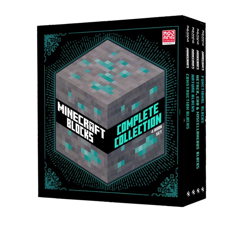 英文原版 我的世界游戏完全攻略修正版  4册 礼盒装 Minecraft Blocks 4-book Slipcase Complete Collection图片