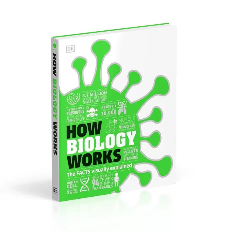 英文原版 DK How Biology Works 生物学 万物如何运转系列 生命自然科学 学科科普全彩铜版纸精装