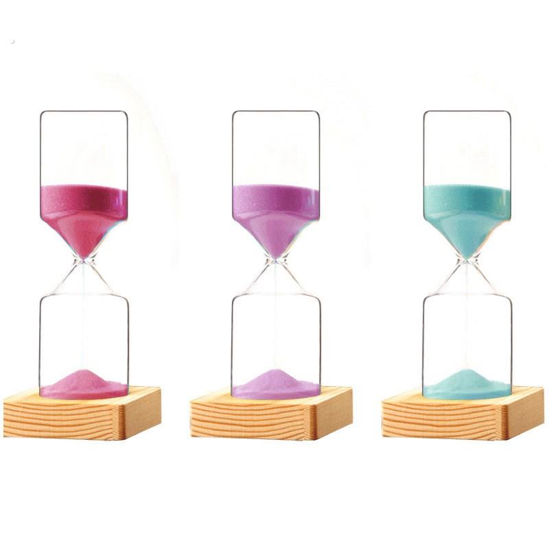 创意30分钟木座沙漏计时器 创意生日礼物 结婚乔迁送礼礼品