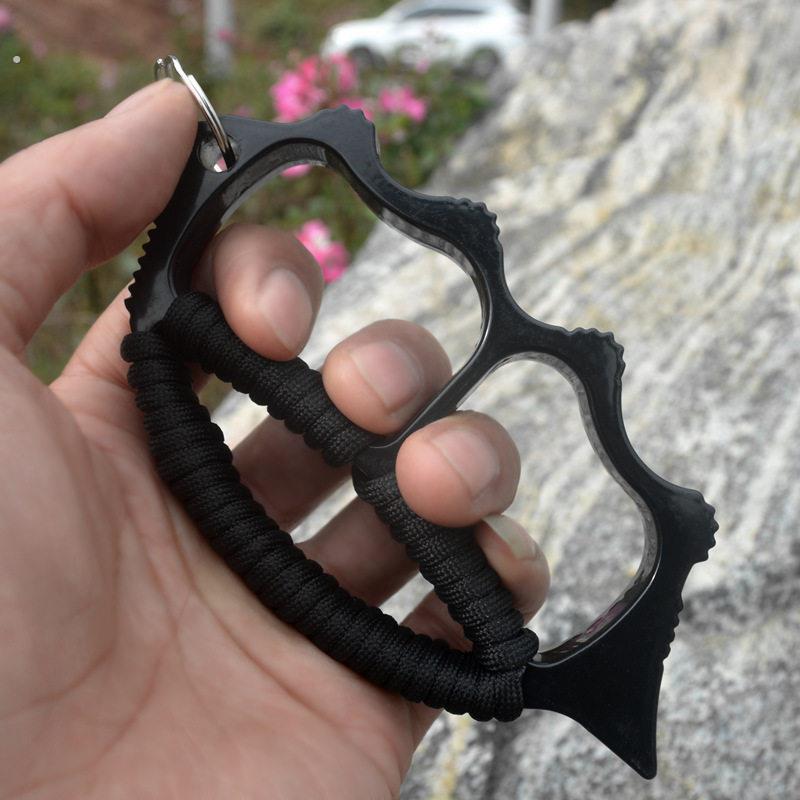 特大加厚加重四戒指二指虎拳扣拳环随车旅行装备拳套两指虎指扣