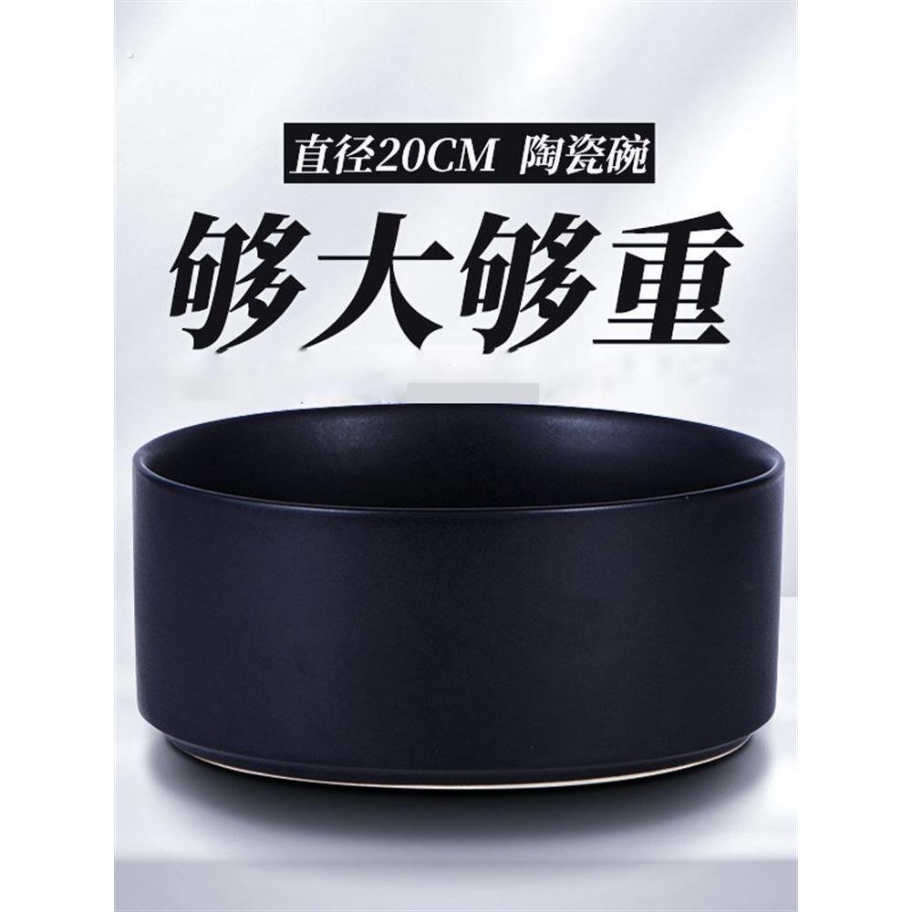 猫碗陶瓷狗碗黑色水碗黑色碗猫和狗碗狗碗食物碗宠物饮用水猫碗猫