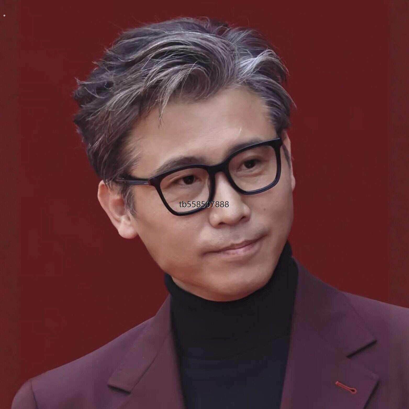 李乃文同款近视眼镜男款高级感复古黑框防蓝光可配度数装饰平光镜