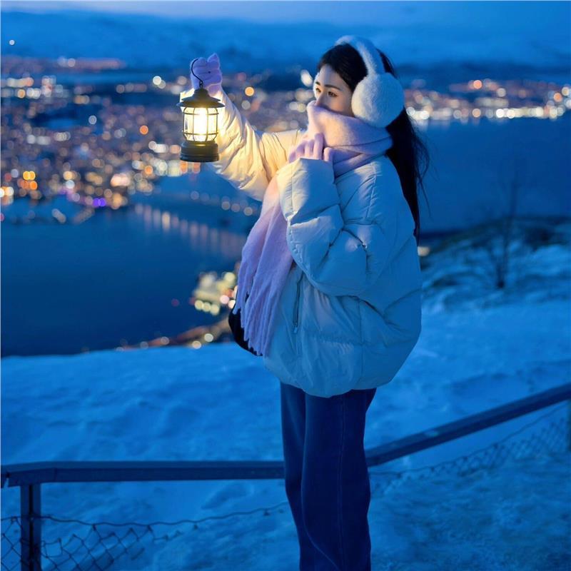 东北旅游拍照装备出片神灯氛围灯漠河长白山禾木露营灯便携蓝调