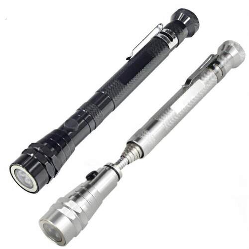 验车手手电筒伸缩手电筒二手车车商专用看车神器两头带磁铁汽车修