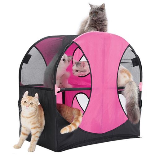 摩天轮/探索屋/摇摆床猫玩具 猫咪隧道剑麻吊床猫抓板趣味猫玩具