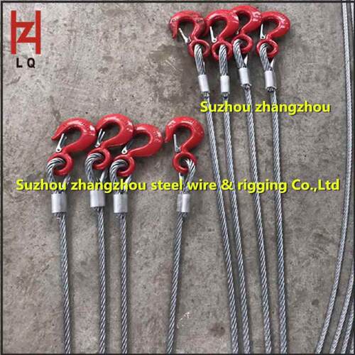 张厂家直926钢丝绳索环具周镀发锌压制索具吊索具