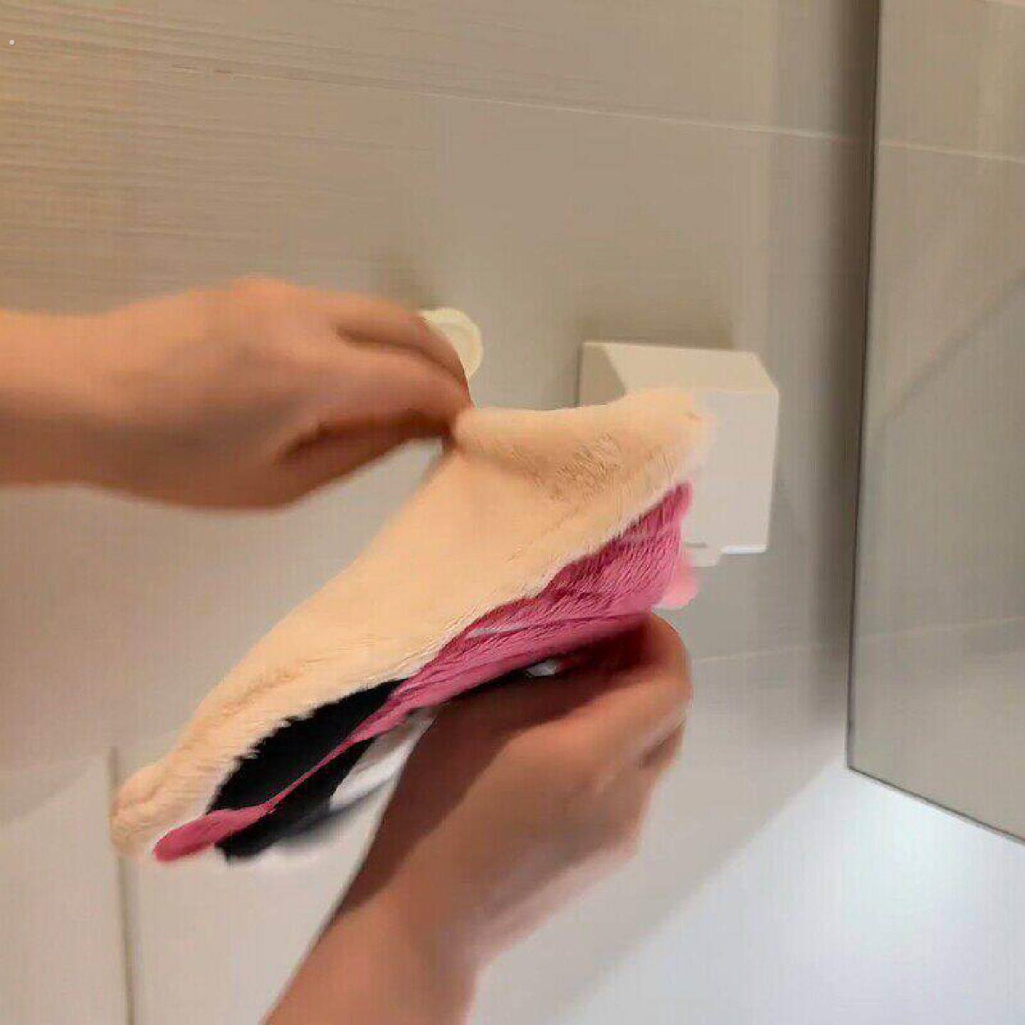 可爱猫咪擦手巾吸水加厚防臭新款高颜值厨房毛巾挂式卫生间擦手帕