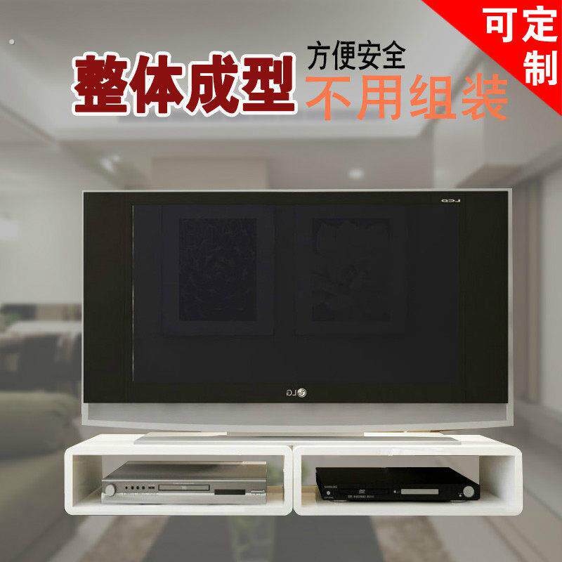 电视置物架显示器支架电视壁挂架电视柜电脑桌加高层架烤漆