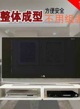电视置物架显示器支架电视壁挂架电视柜电脑桌加高层架烤漆