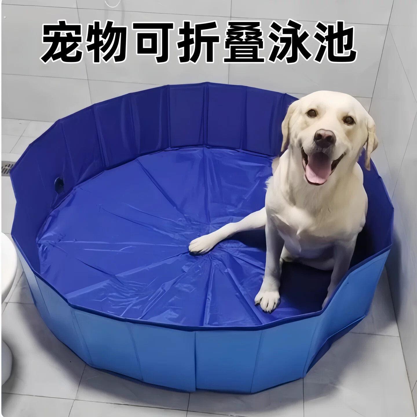 狗狗可折叠泳池室内外洗澡泡澡桶猫咪易收纳猫砂盆鹅鸭子游泳水盆