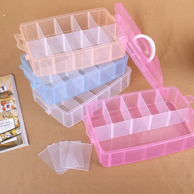 大号四层收纳盒多色40格家居整理盒纯色塑料创意收纳箱