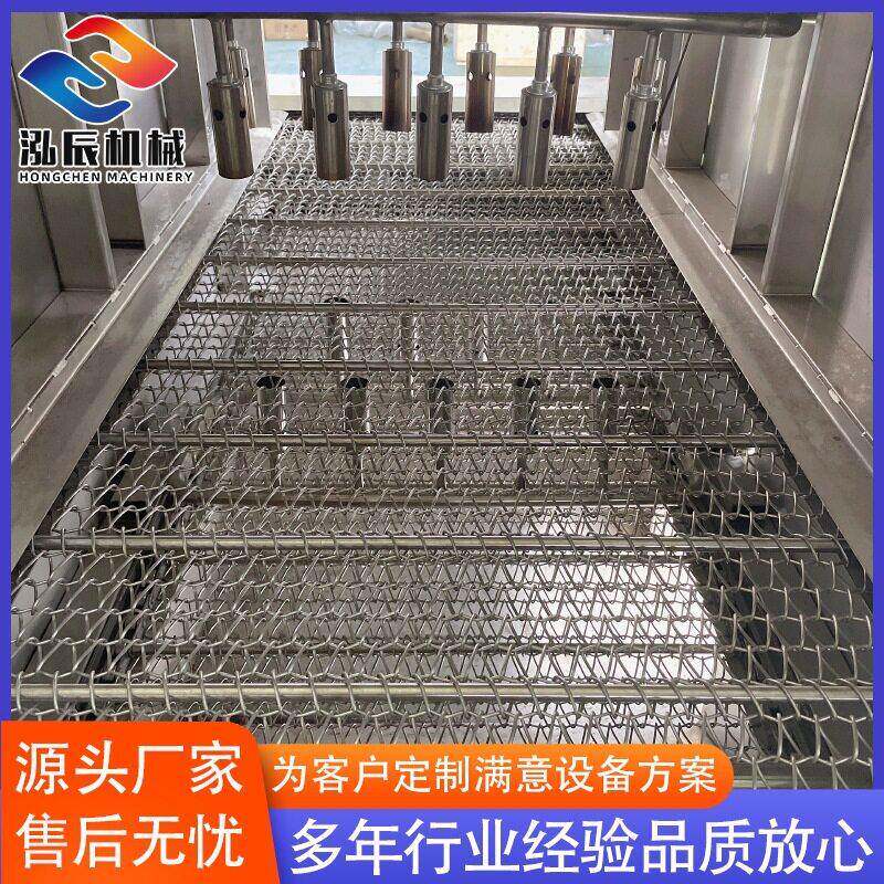 喷全自泓辰动液化气牛蹄烧毛 猪肘子连续火烧毛机 全毛自动烧机机