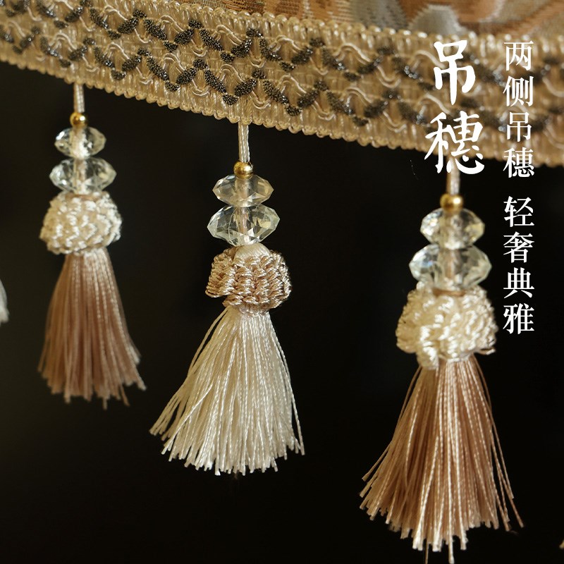 2024新款床头柜盖布防尘铺巾轻奢高级感卧室高端新中式床头柜垫布