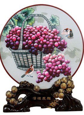 酒柜客餐厅餐桌餐边柜摆件新中式轻奢装饰品摆设搬家乔迁新居礼品