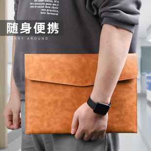 皮质文件袋A4纸档案袋男款文件夹文件包加厚防水资料按扣防水商务