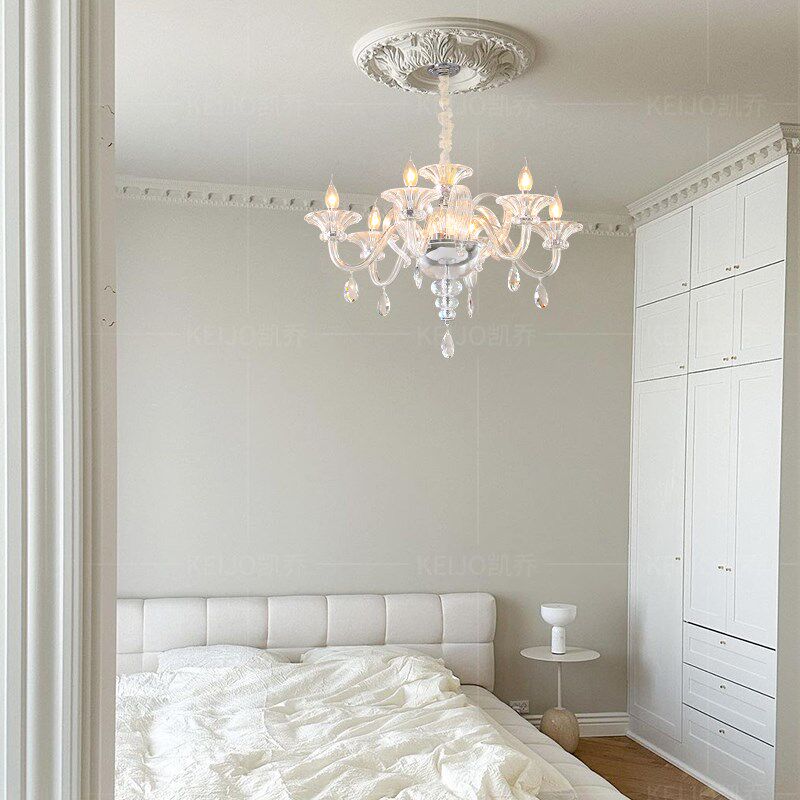 凯乔 法式轻奢水晶吊灯客厅 高级感大气设计师款轻法式卧室主灯