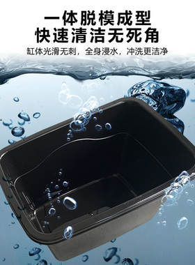 爬宠冬眠保暖箱饲养盒蛋龟饲养箱乌龟苗孵化隔离白黑色乌龟发色盒