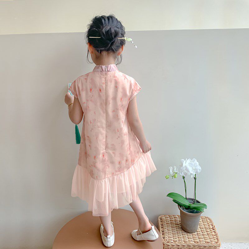 女童连衣裙2024新款夏儿童汉服裙子夏季中国风女孩夏装新中式旗袍