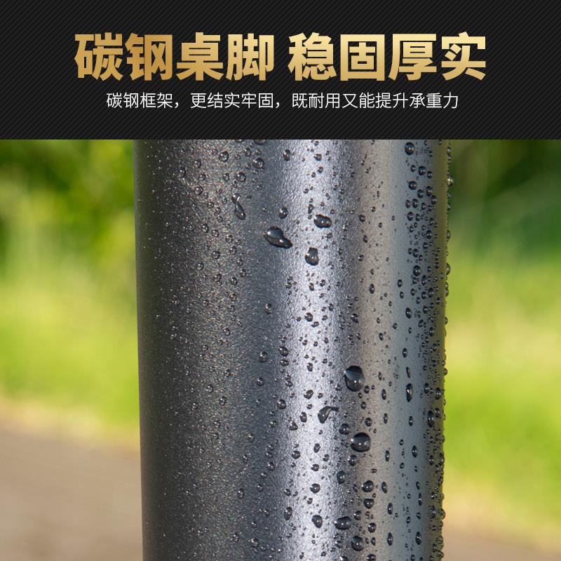 铁艺户外桌子单桌阳台小茶几室外庭院休闲餐饮奶茶咖啡玻璃圆长桌