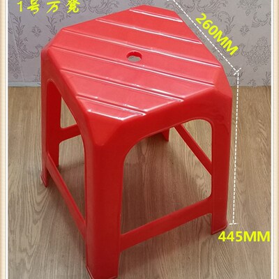 塑料凳子成人高凳加厚特厚方凳板凳家用工厂车间加高熟胶耐用55cm