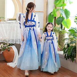 2026新款儿童裙子唐装母女小女孩国潮风公主裙春款女童汉服亲子装
