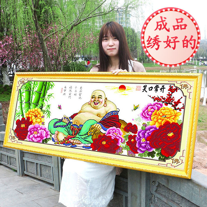 成品已绣好的人物2023新款纯手工电脑机绣十字绣线绣出售高端客厅