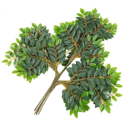 彷真榆树叶假树叶树枝干装饰造景绿色叶子室内造型绿叶植物槐树叶