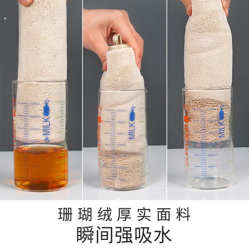 抹布保洁吸水不掉毛清洁毛巾擦桌布家具柜子地板家用擦布加厚