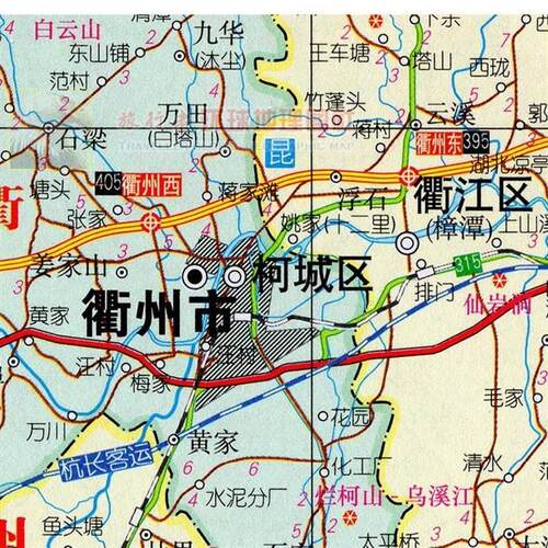 2024新款 超大巨幅 衢州市墙贴 行政区划图 交通装饰画海报地图