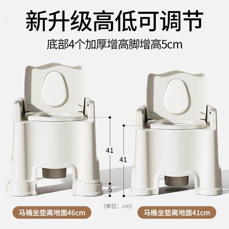 可携式老人坐便器移动马桶坐便凳老年人椅子卧室家用孕妇便盆结实