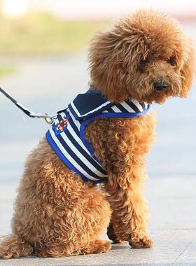 宠物用品狗胸背带牵引绳狗链子泰迪小型犬遛狗绳子贵宾胸背带套装