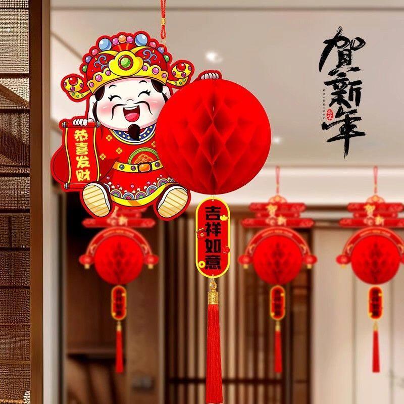 2026马年灯笼挂件过年新年创意春节挂饰屋顶吊坠场景布置装饰品