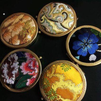 礼品 吉祥牌云锦 古风化妆镜 中国风礼物 民族工艺品 送老外 镜子
