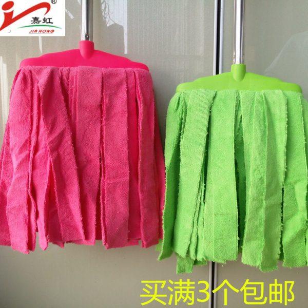 嘉虹超细纤维拖把普通家用吸水拖把墩布水拖替换头大拖把扁头