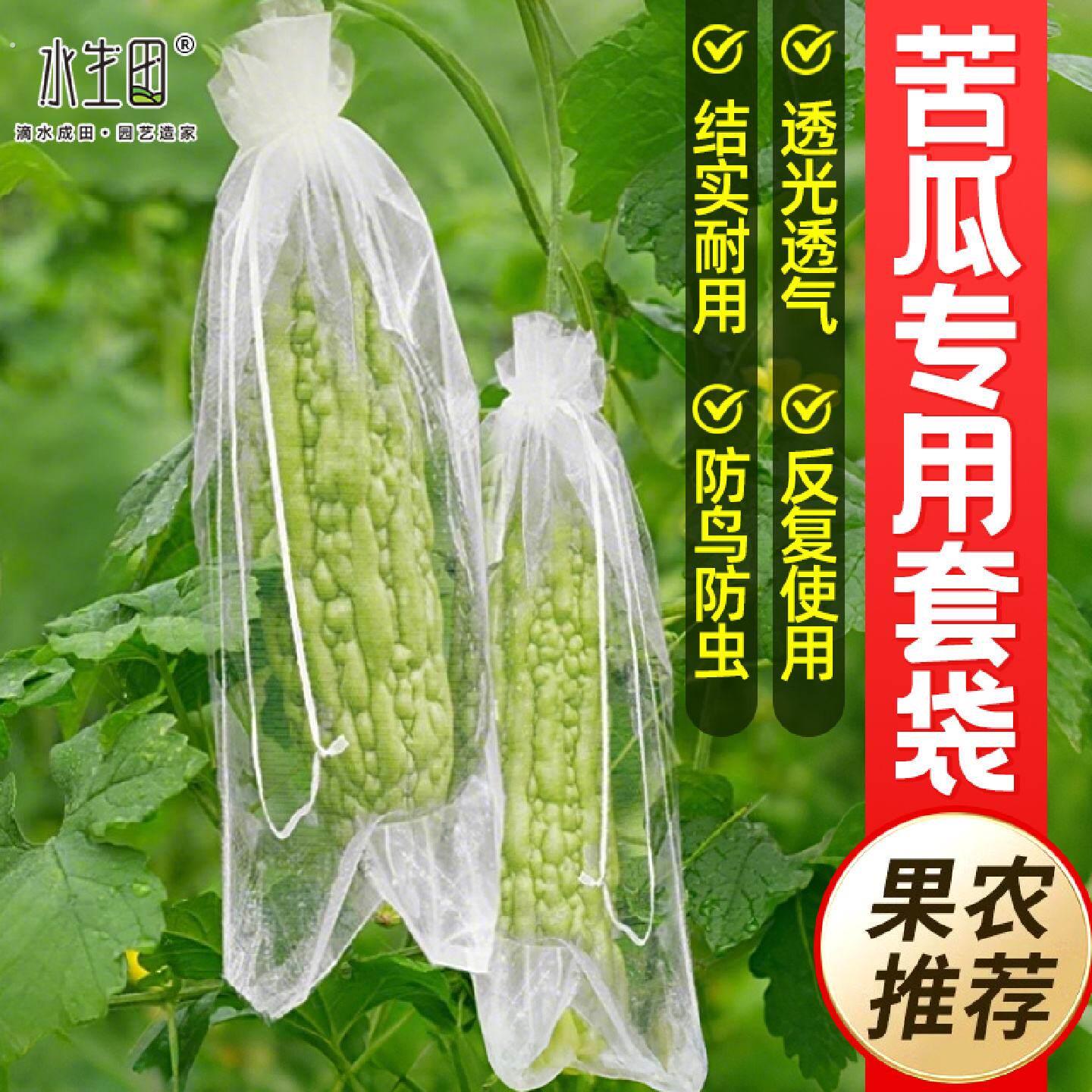 苦瓜套袋专用大号丝瓜防虫防鸟防针蜂黄瓜蔬菜瓜果通用网纱袋