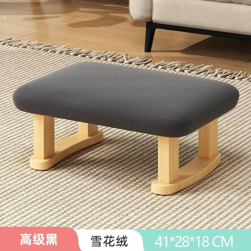 实木脚踏凳小凳子家用沙发矮凳子踩脚凳客厅放腿脚蹬桌下翘脚凳厂
